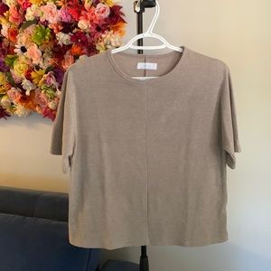 Oak + Fort Short-Sleeve Crewneck Top